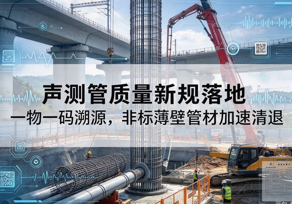 西充声测管质量新规落地，一物一码溯源，非标薄壁管材加速清退